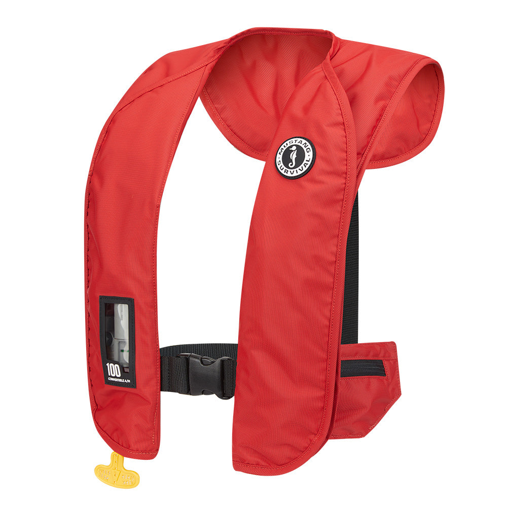 Mustang MIT 100 Convertible Inflatable PFD  Red MD203040202