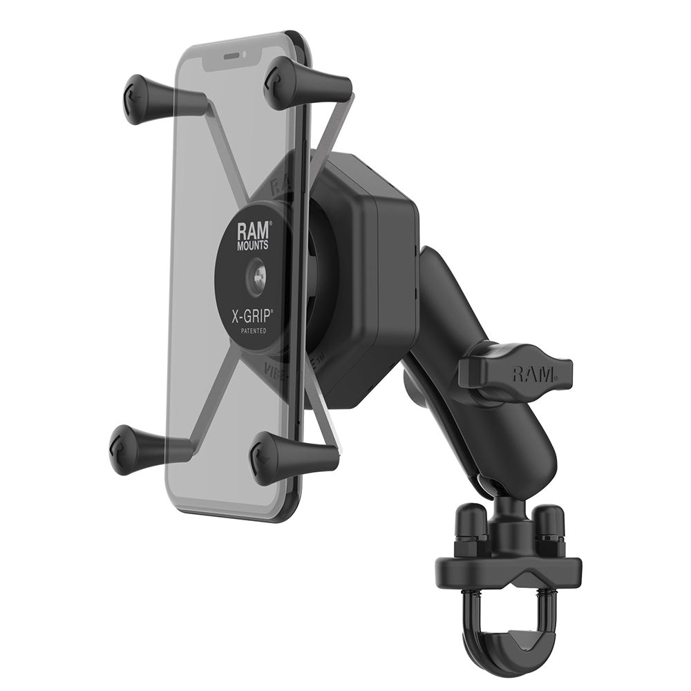 RAM Mount RAM XGrip Large Phone Mount wVibeSafe  UBolt Base  Medium RAMB149ZUN10462