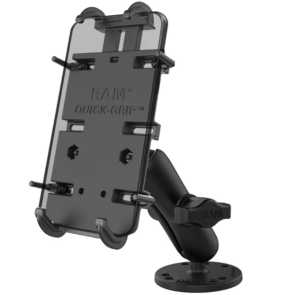 RAM Mount RAM QuickGrip XL SpringLoaded Phone Mount wDrillDown Base RAMB138PD4U