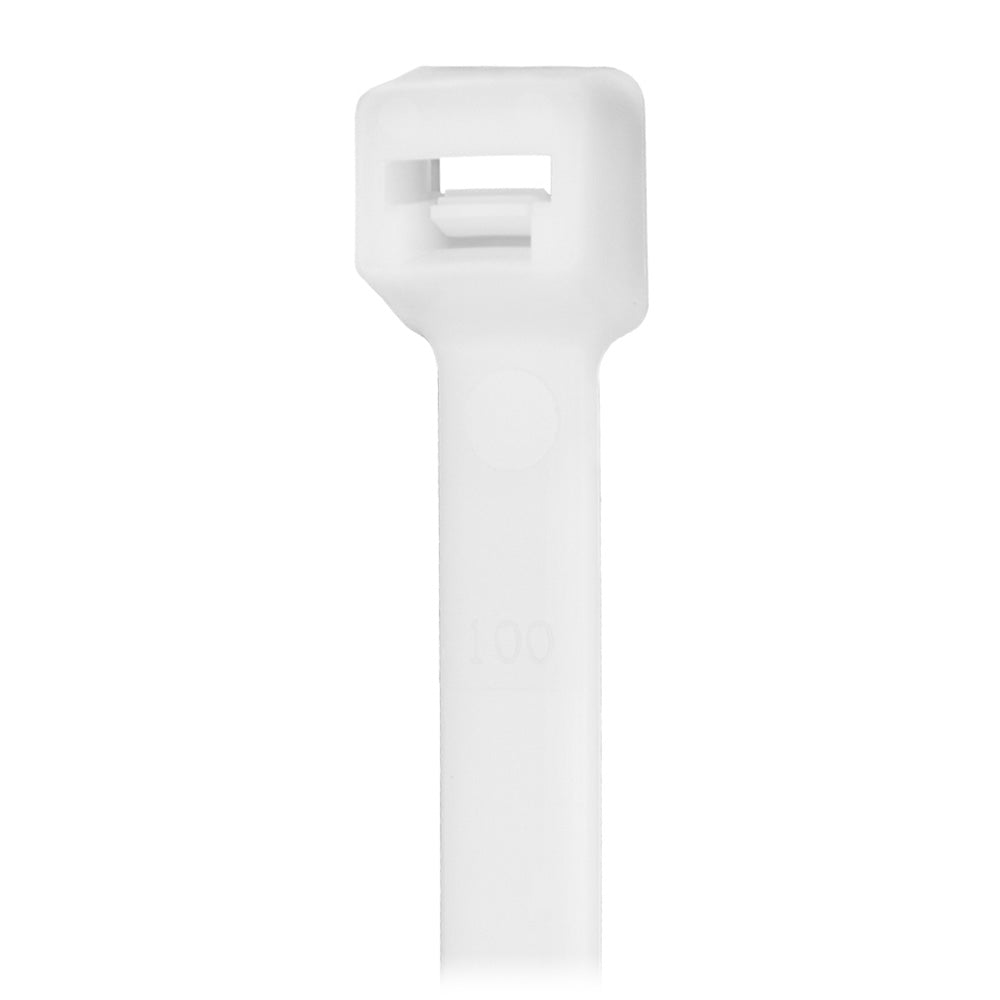 Pacer 11 Cable Tie  Natural Color  50lb Tensile Strength  3 Bundle Diameter  100 Piece Bag CT3S100