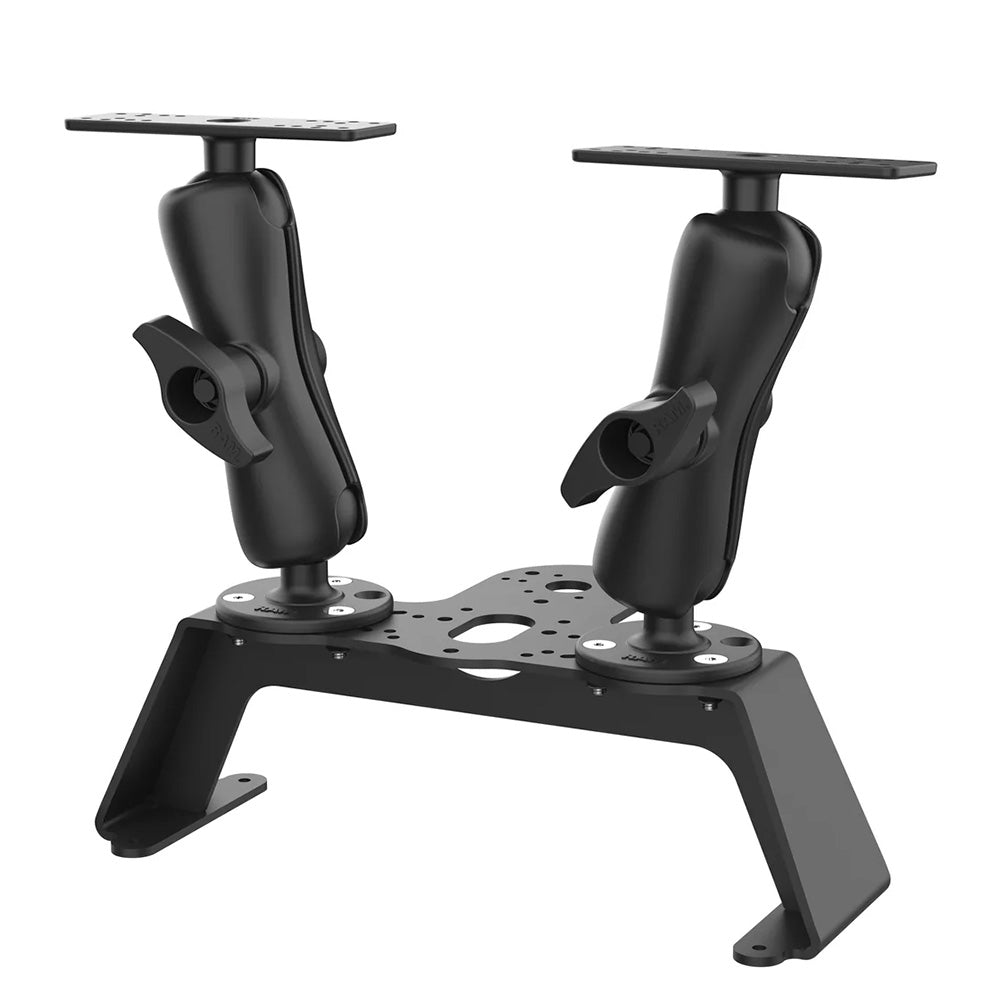 RAM Mount RAM Fishfinder Deck Kit wDual Marine Electronic Mount RAMFF1D1152