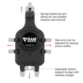Ram Mount RAM QuickGrip Pro Phone Holder wBall  Vibration Damper RAMHOLPD5BVU