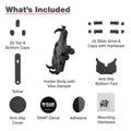 Ram Mount RAM QuickGrip Pro Phone Holder wBall  Vibration Damper RAMHOLPD5BVU