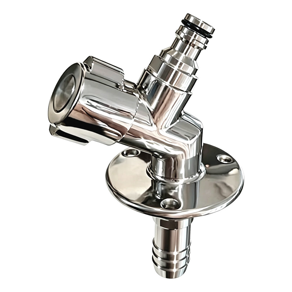 Flushmaster Quarter Turn Quick Connect Water Spigot  45Degree SMQCWS45