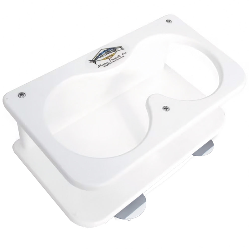 Deep Blue Marine Double Drink Holder wSuction Cups SMDH