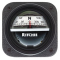 Ritchie V537W Explorer Compass  Bulkhead Mount  White Dial V537W