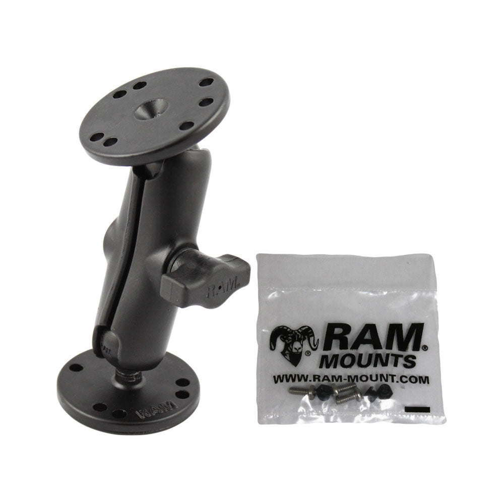 RAM Mount Double Socket Arm fGarmin Marine Fixed Mount GPS 1 RAMB101G2U