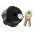 RAM Mount Knob wKeyed Lock  14  20 Brass Hole RAMKNOB3LU