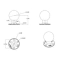 RAM Mount 368 Round Base w338 E Size Ball RAME202U