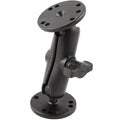 RAM Mount 1 Ball Double Socket Arm w2 25 Round Bases  AMPS Hole Pattern RAMB101U