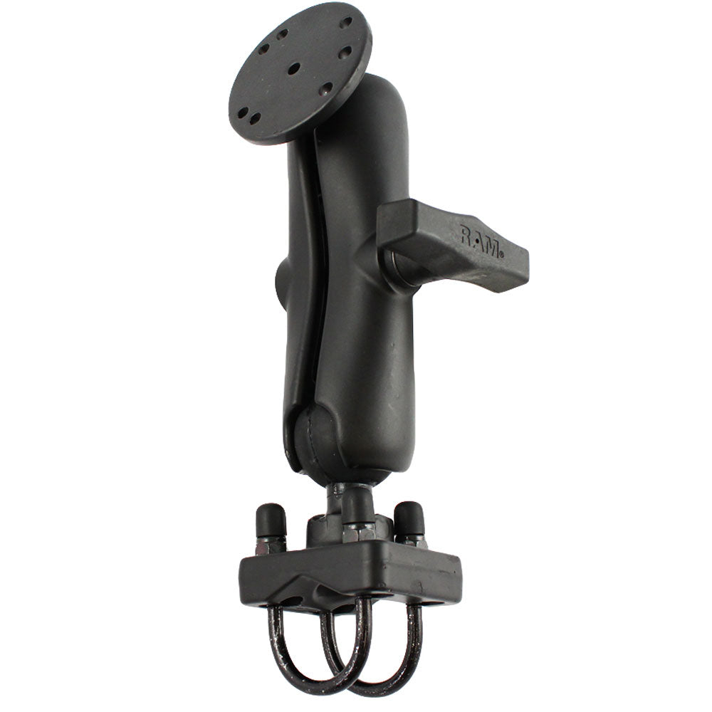 RAM Mount Double UBolt Rail Mount wRound Base RAM101U235