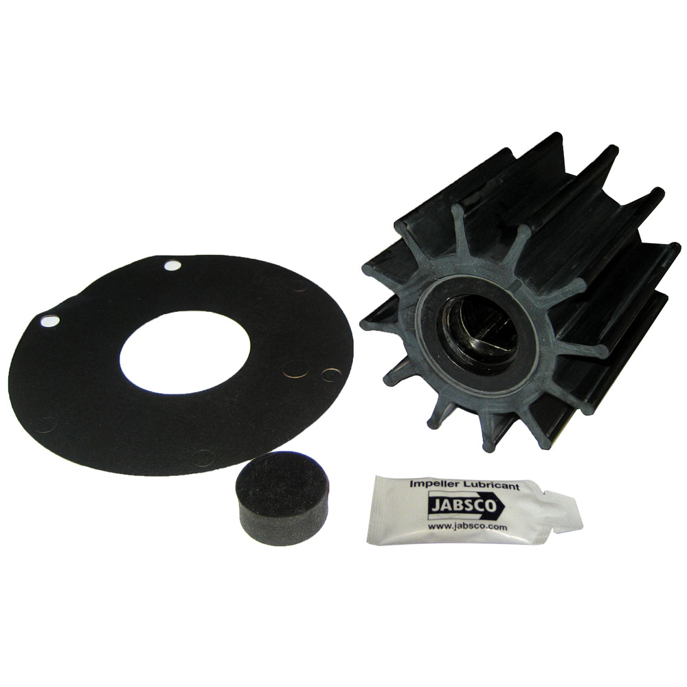 Jabsco Impeller Kit  12 Blade  Neoprene  3 Diameter  Plastic Insert  Double Flat Drive 173700001P