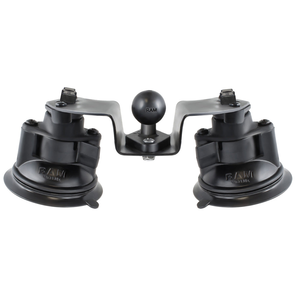 RAM Mount Dual Articulating Suction Cup Base w1 Ball Base RAMB189BPIV1U