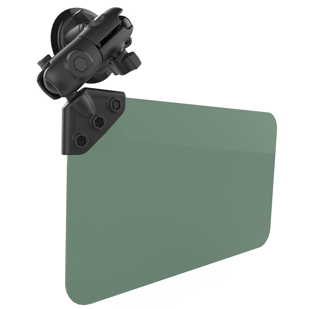 RAM Mount Suction Cup Mount wDark Green Sun Visor  50 Tint RAMB166326VISG1U