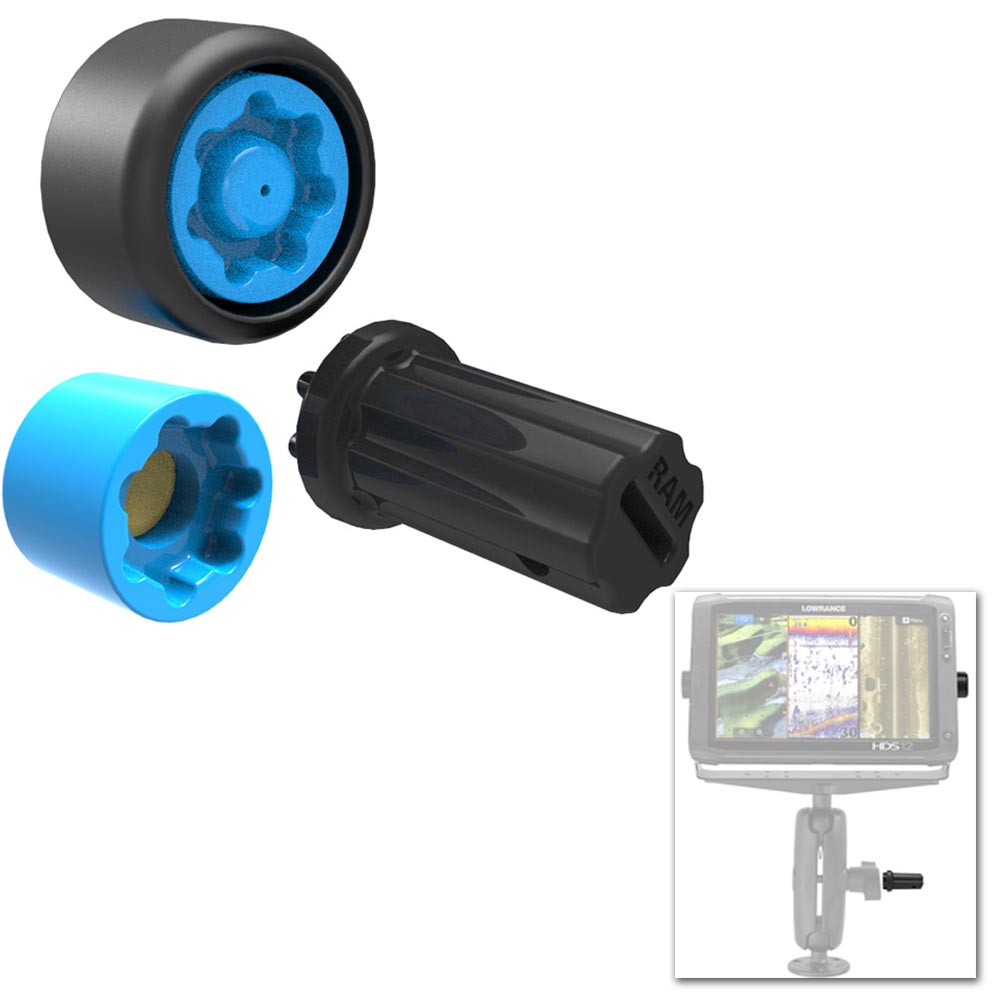 RAM Mount PinLock Security Kit f 225338 DE Size Mount and Gimbal Bracket RAPSNUT5GU