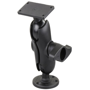 RAM Mount 225 Ball Mount w368 Round Base  2 x 5 Rectangular Base fHumminbird HELIX 9 10  12 RAMD20225C202U