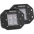 RIGID Industries DSeries PRO  Flush Mount  Diffused  Pair  Black 212513