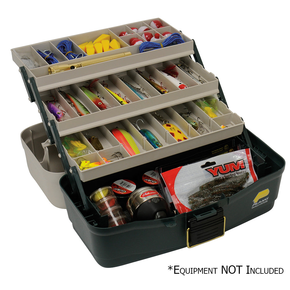 Plano ThreeTray Fixed Compartment Tackle Box 530006