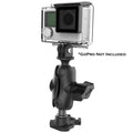 RAM Mount RAM 1 Ball Adapter for GoPro Bases with Short Arm and Action Camera Adapter RAPBGOP2AGOP1U