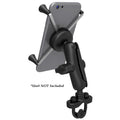 RAM Mount Handlebar Rail Mount wZinc Coated UBolt Base  Universal XGrip Large PhonePhablet Cradle RAMB149ZUN10U