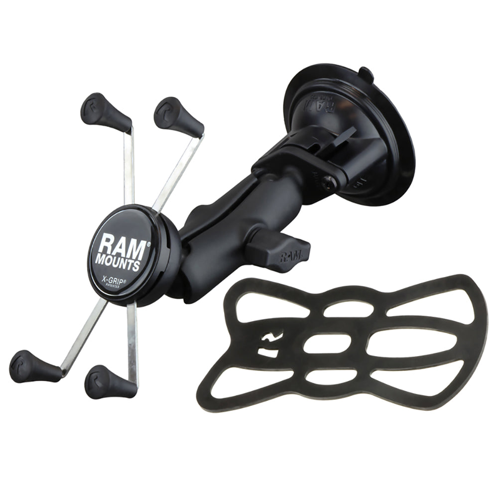RAM Mount TwistLock Suction Cup Mount wUniversal XGrip Large PhonePhablet Cradle RAMB166UN10U
