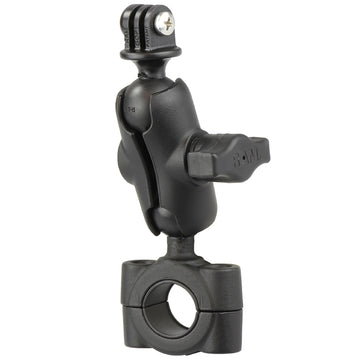 RAM Mount RAM Torque 34  1 Diameter HandlebarRail Base with 1 Ball SHORT Arm and GoProAction Camera Mount