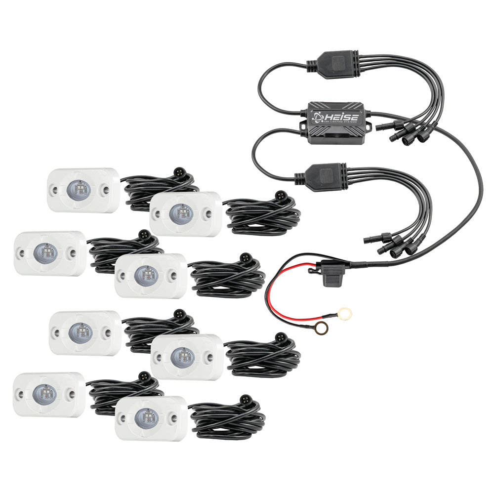 HEISE RGB Accent Light Kit  8 Pack HE8MLRGBK