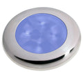 Hella Marine Polished Stainless Steel Rim LED Courtesy Lamp  Blue 980503221