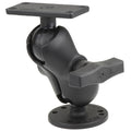 RAM Mount 15 Ball Mount w25 Round Base Short Arm  15 x 3 Plate fHumminbird Helix 5 Only RAM202153B202U