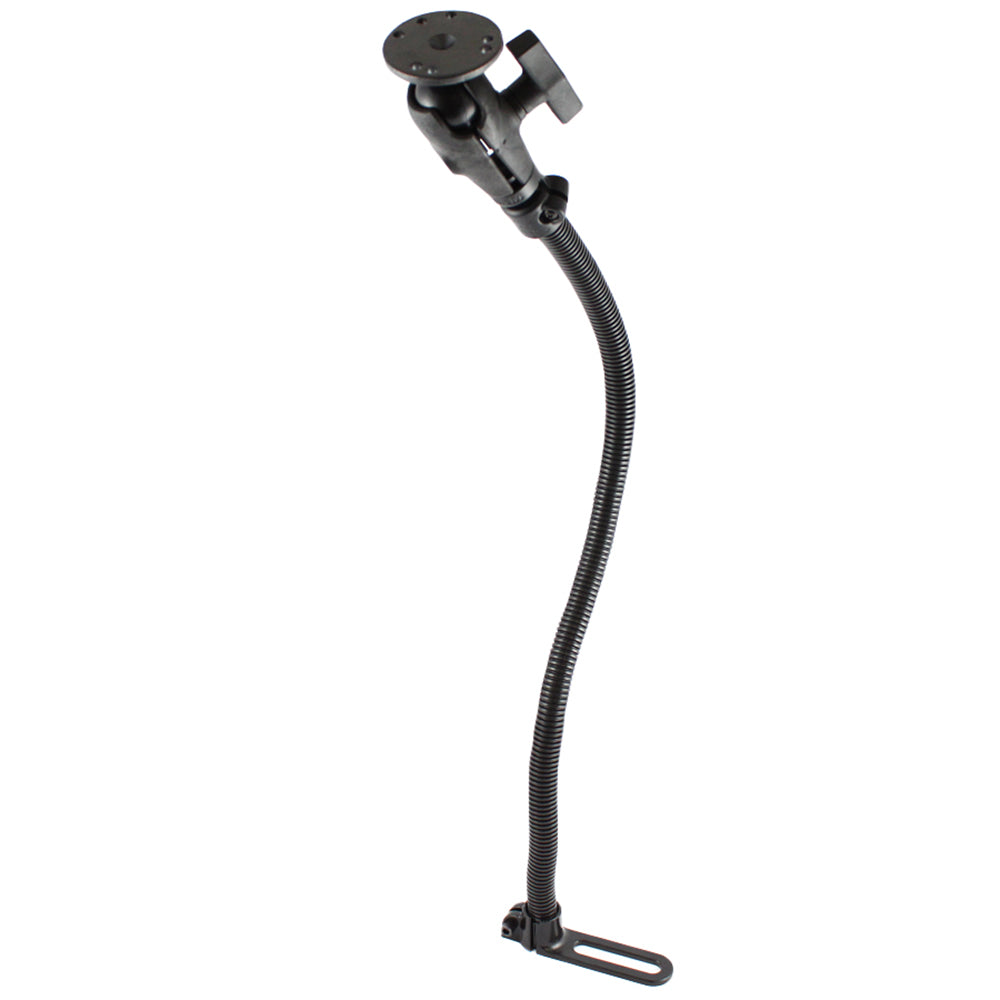 RAM Mount POD I Universal NoDrill Vehicle Mount w24 Rigid Aluminum Rod  15 Diameter Ball Round Adapter Base