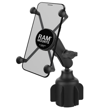 RAM Mount RAM XGrip Large Phone Mount wRAM Stubby Cup Holder Base RAPB2994UN10U