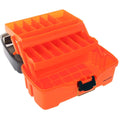 Plano 2Tray Tackle Box wDual Top Access  Smoke  Bright Orange PLAMT6221