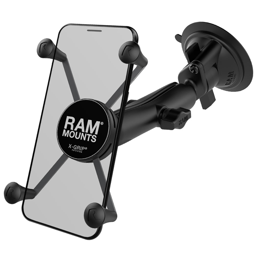 RAM Mount RAM XGrip Large Phone Mount wRAM TwistLock Suction Cup Base RAMB166CUN10U
