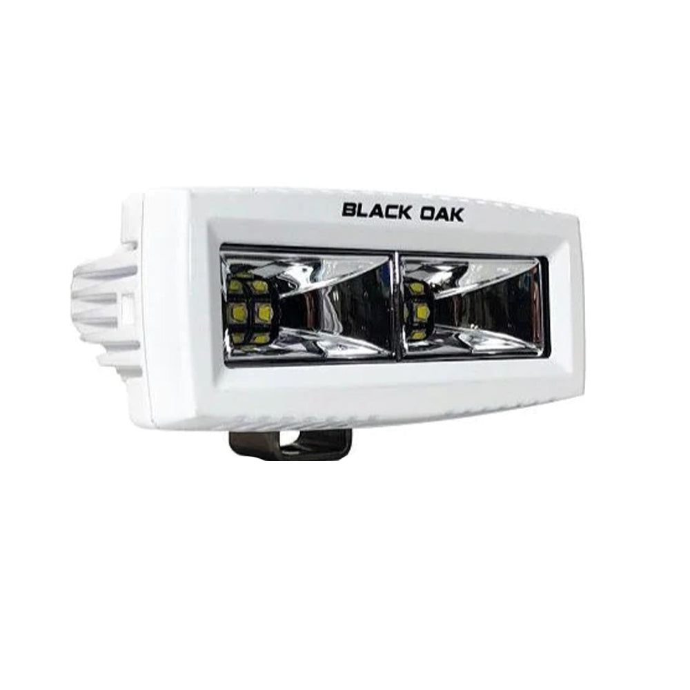 Black Oak 4 Marine Spreader Light  Scene Optics  White Housing  Pro Series 30 4MSS