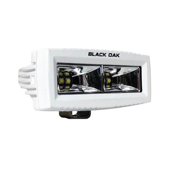 Black Oak 4 Marine Spreader Light  Scene Optics  White Housing  Pro Series 30 4MSS