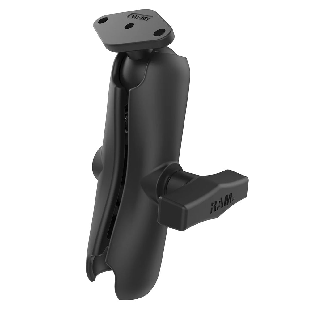 RAM Mount RAM Double Socket Arm wDiamond Plate  C Size Medium RAM103238U