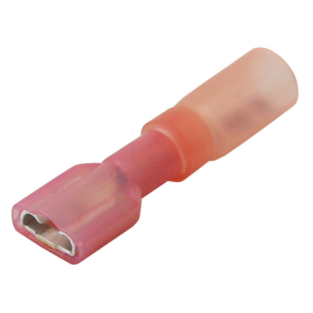 Pacer 2218 AWG Heat Shrink Female Disconnect  25 Pack TDE18250FI25