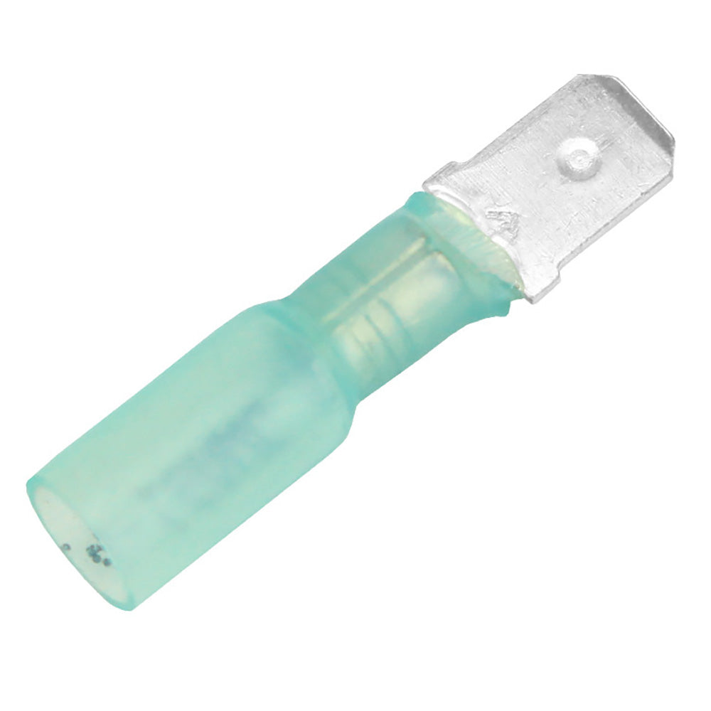 Pacer 1614 AWG Heat Shrink Male Disconnect  100 Pack TDE14250M100